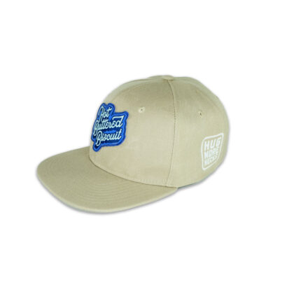 Snapback Hat - Khaki with Patch